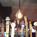 Beer taps at Birroteca