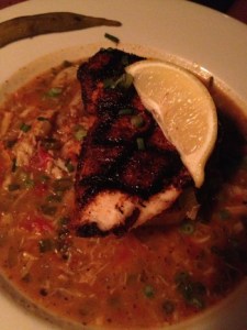 Blackened escolar at Coast restaurant in Charleston 